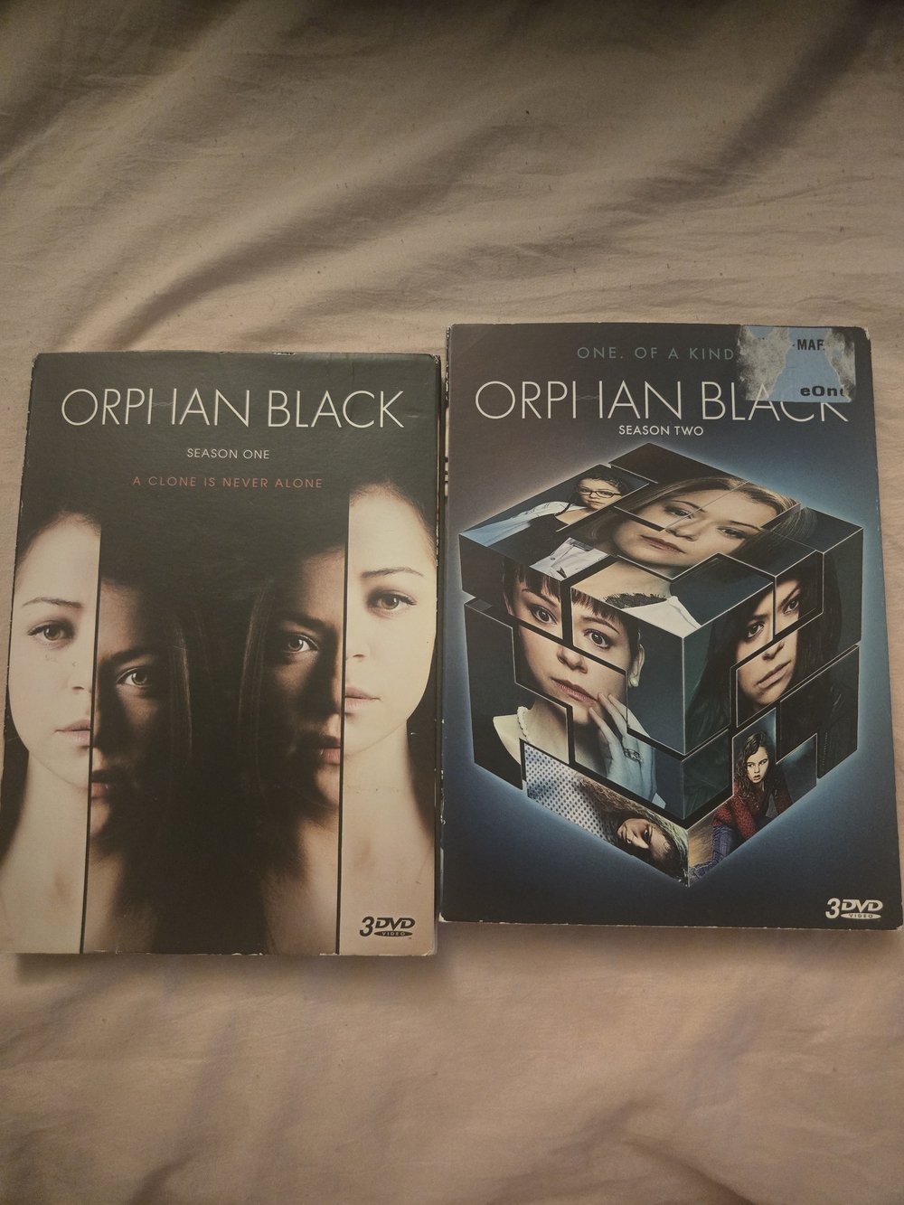 Orphan Black Season One & Two DVD Set - Black/Blue